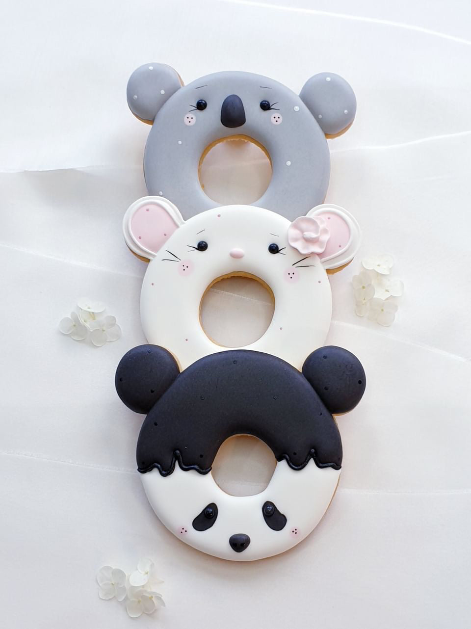 Ausstechform Donut Maus, Panda, Koala