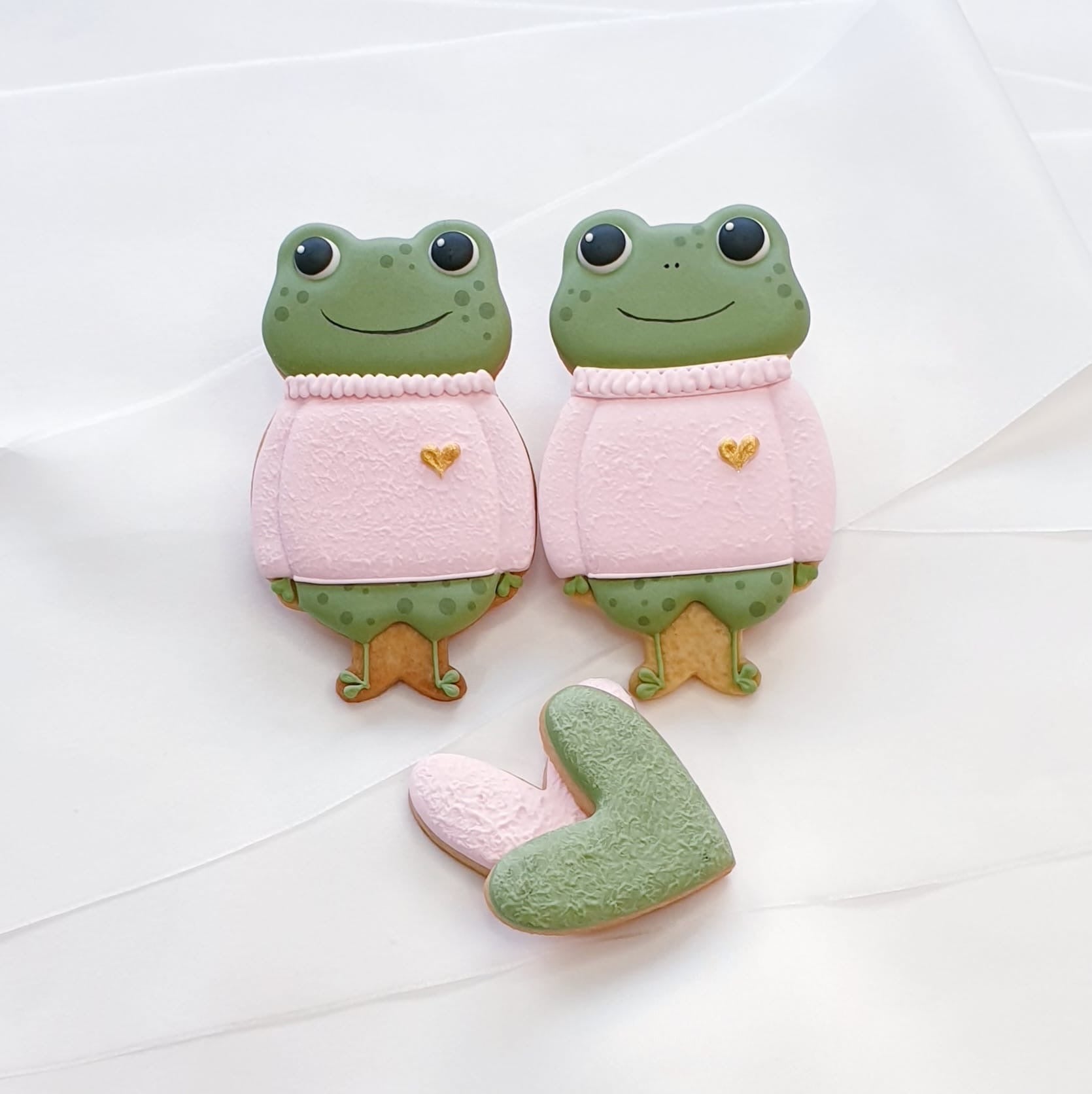 Ausstechform Frosch mit Pullover