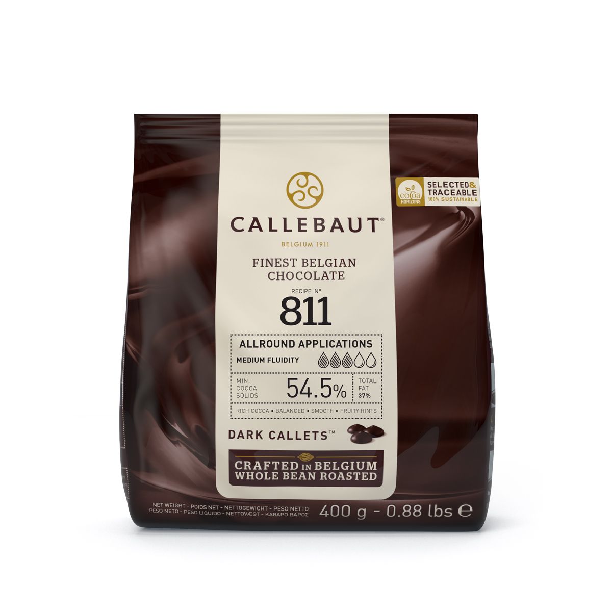 Callebaut Chocolate Callets - 54.5% Dunkel - Kuvertüre - 400g