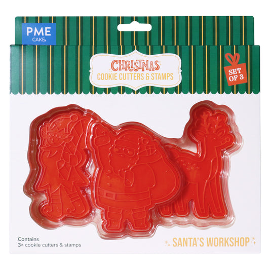 PME Ausstechformen Set - Santa Workshop  - 6-teilig