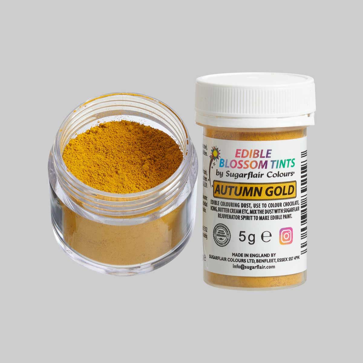 Sugarflair Lebensmittel Puderfarbe Autumn Herbst Gold - 5g 