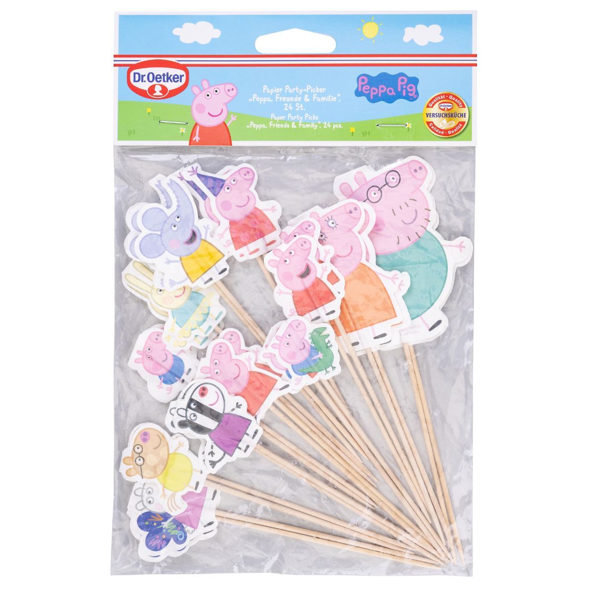 Dr. Oetker Peppa Pig Cupcake Topper - 24 Stück