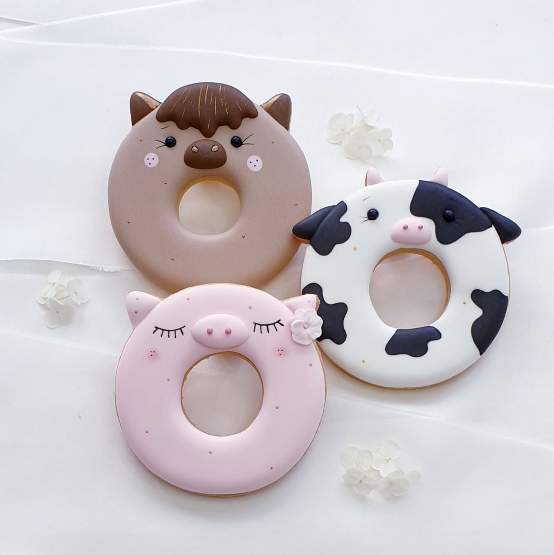 Ausstechform Donut Katze, Schwein, Fuchs