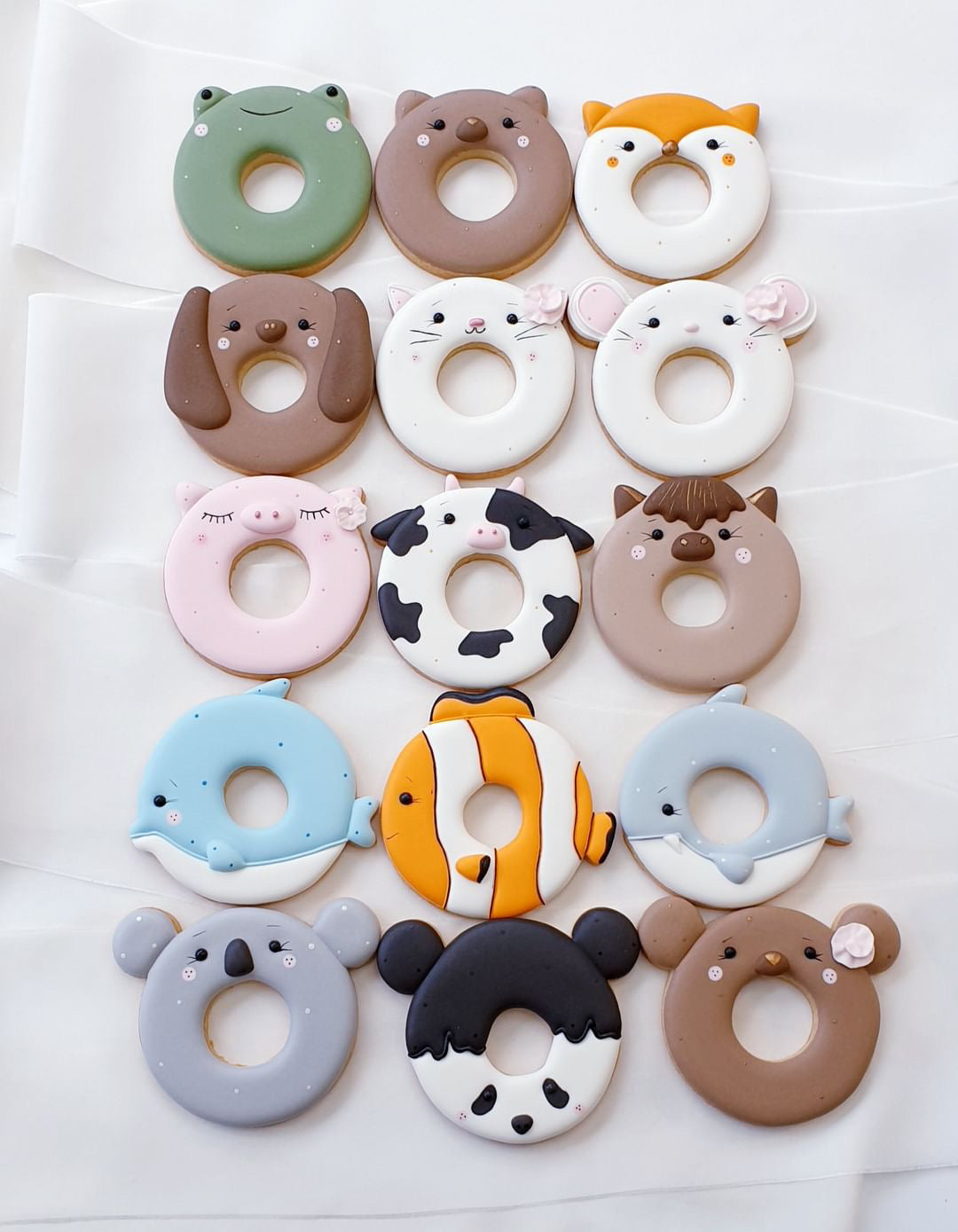 Ausstechform Donut Maus, Panda, Koala