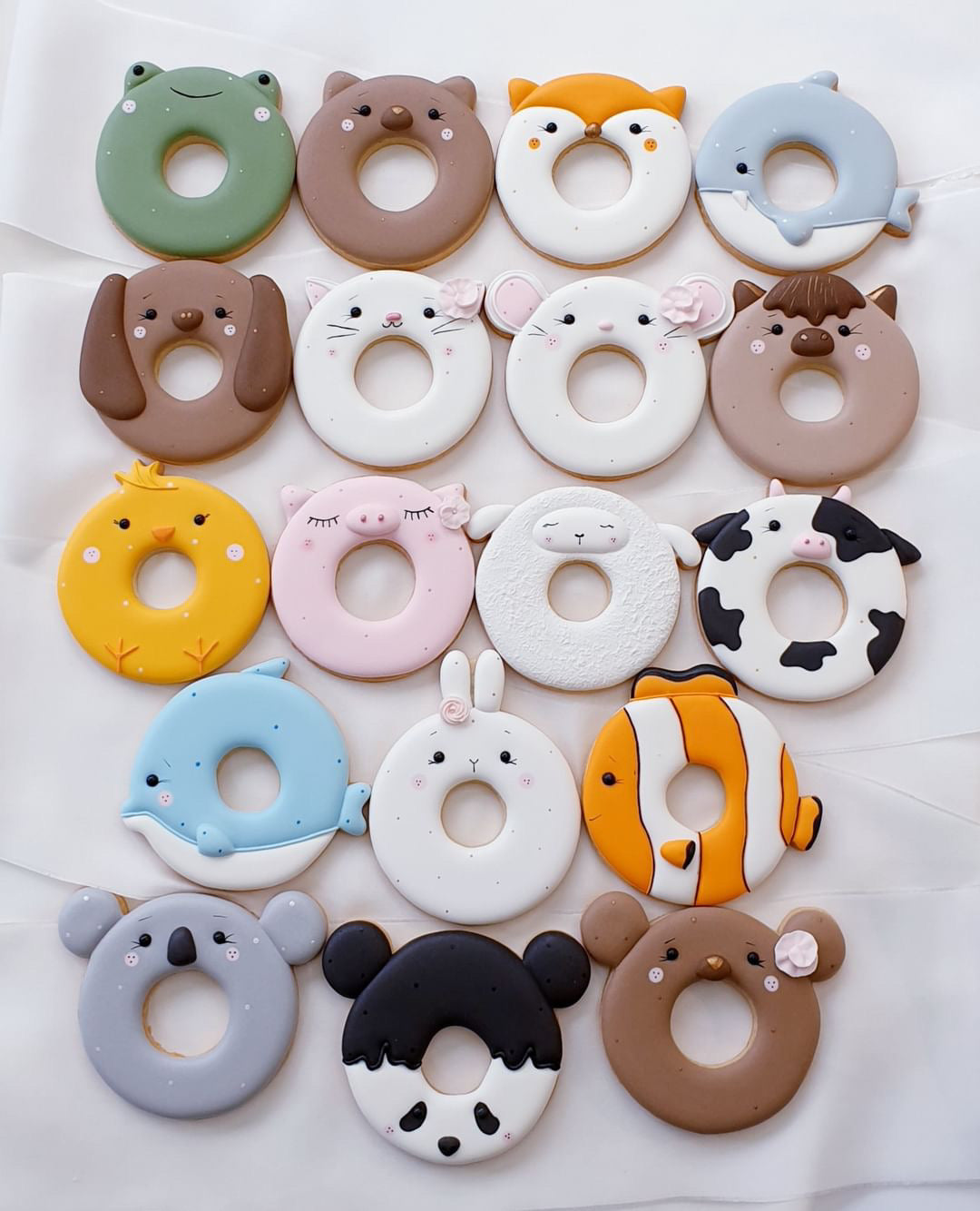 Ausstechform Donut Maus, Panda, Koala