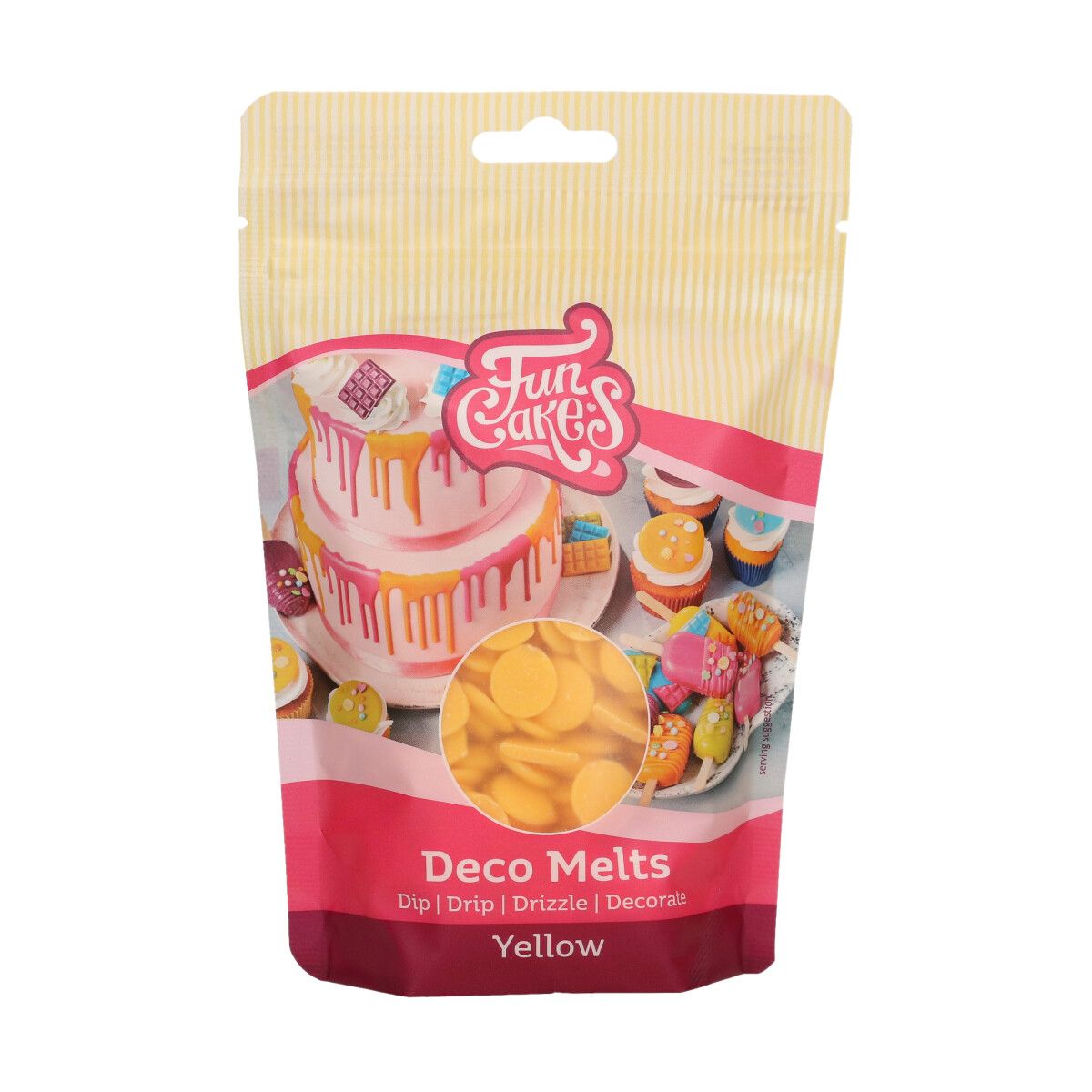 Funcakes - Deco Melts - Gelb - 250g 