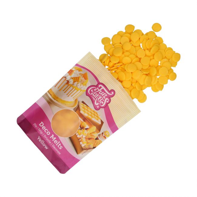 Funcakes - Deco Melts - Gelb - 250g 