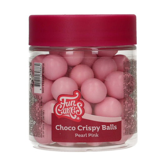 Funcakes Choco Crispy Balls - Schokokugeln - Pearl Pink