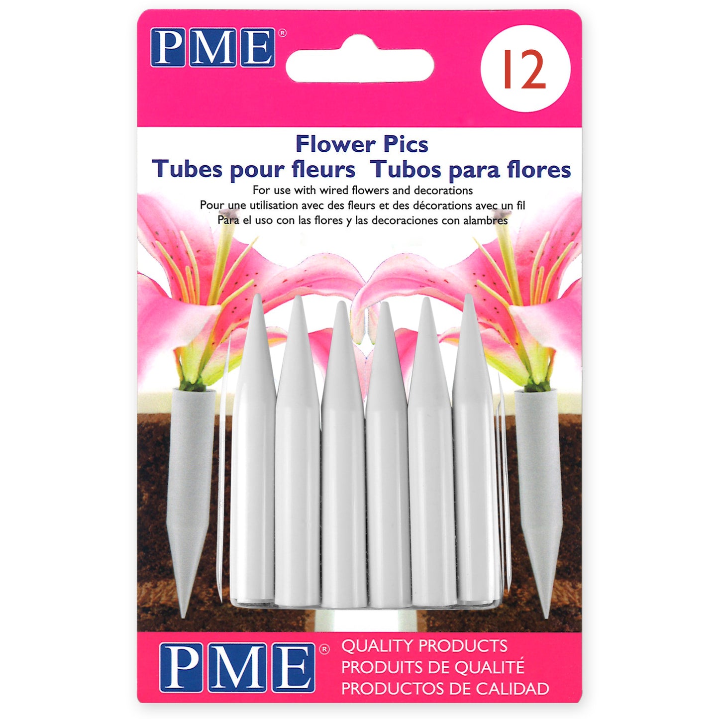 Pointes de fleurs PME - différentes tailles