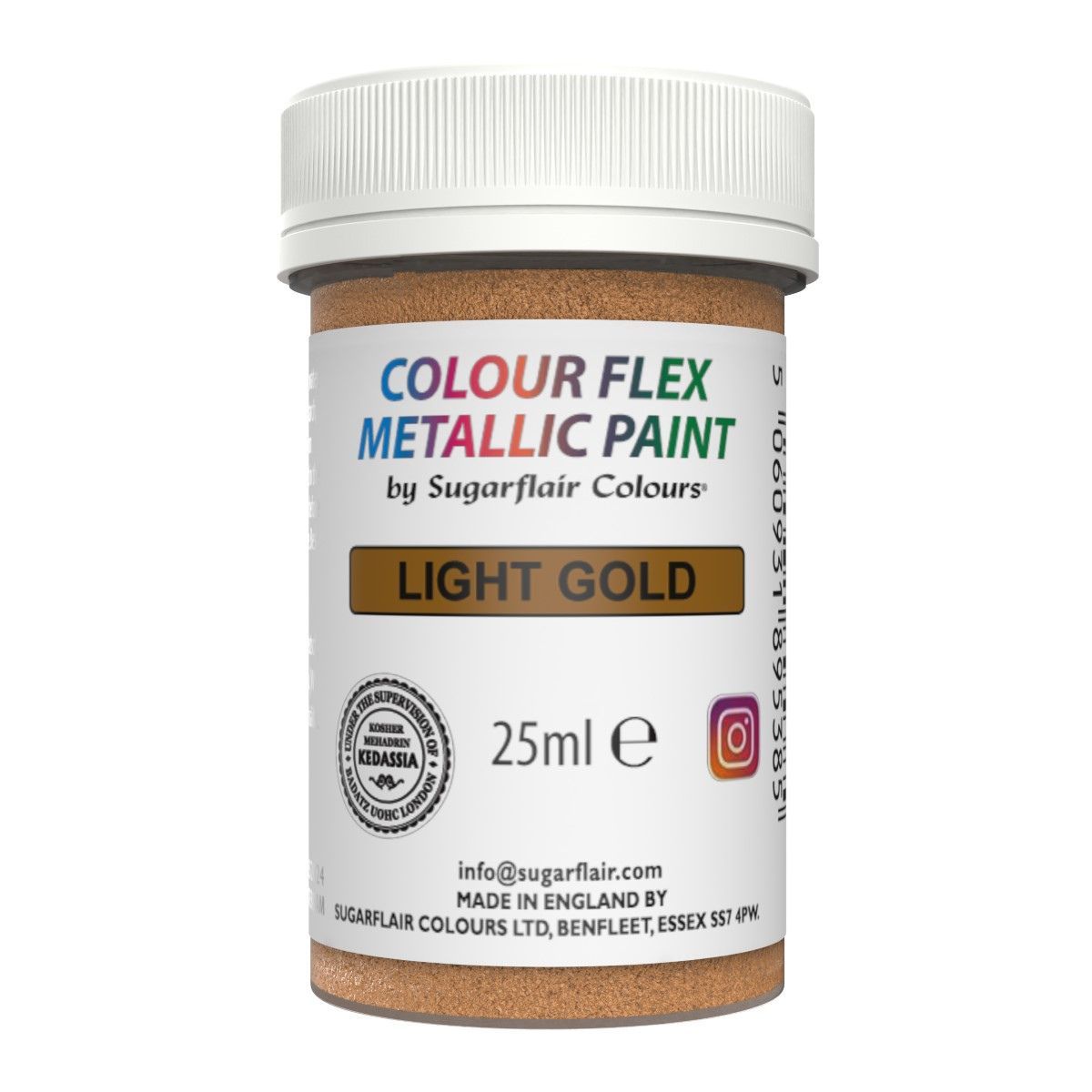 Sugarflair Colour Flex Paint - Lebensmittelfarbe - Light Gold - 25ml