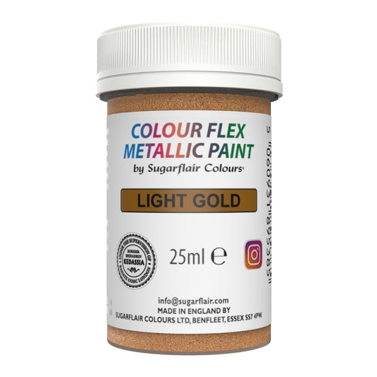 Sugarflair Colour Flex Paint - Lebensmittelfarbe - Light Gold - 25ml