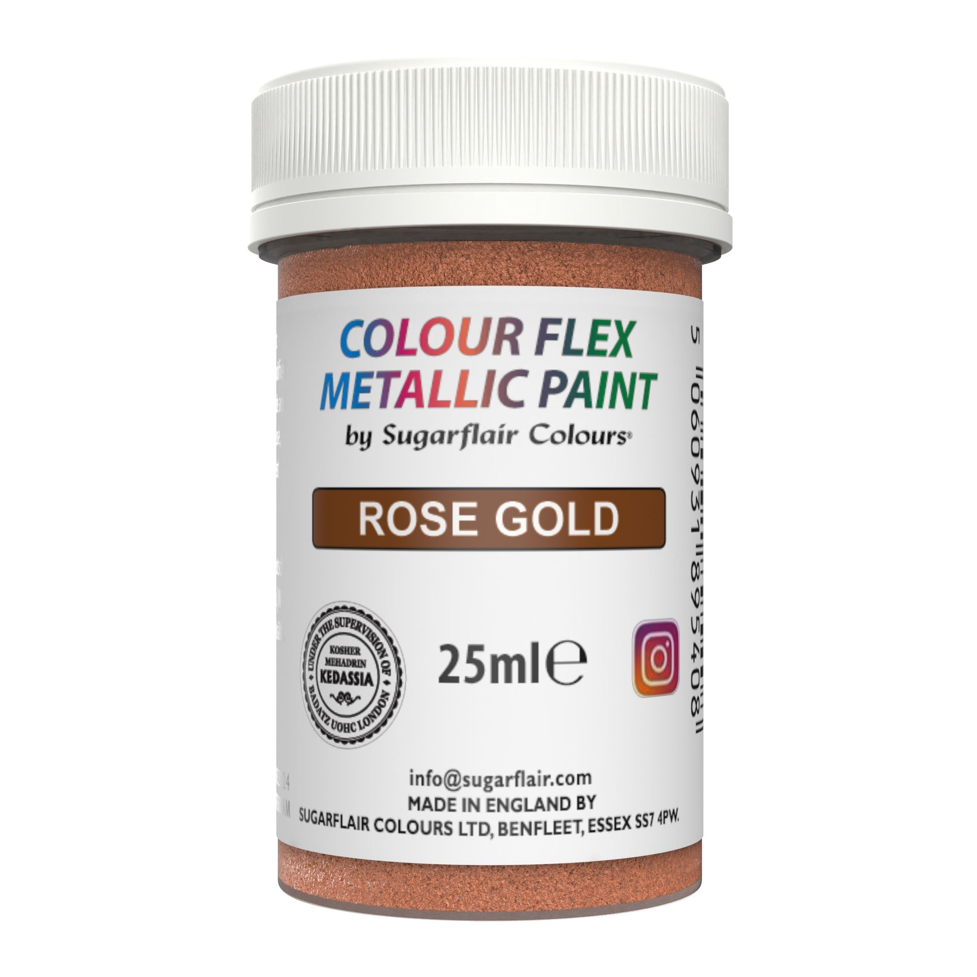 Sugarflair Colour Flex Paint - Lebensmittelfarbe - Rose Gold - 25ml 